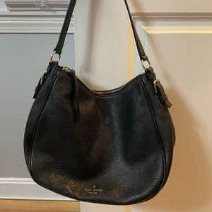 Kate Spade Black Pebbled Genuine Leather Purse (Authentic)